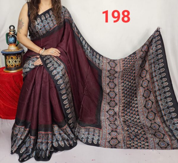 Ajrakh-Sarees - Image 3
