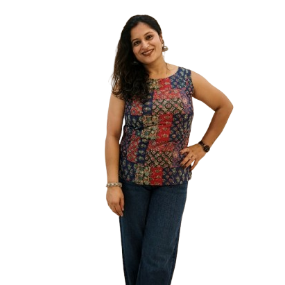 Cotton Short Top with Hidden Sleeves | Multiwear Comfort