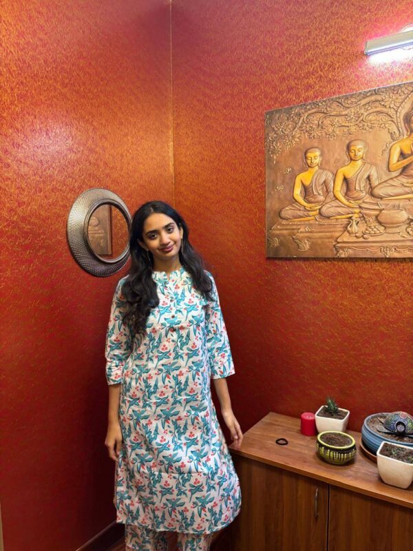Bagru Print Cotton Kurti Pant Set | Ethnic Comfort Wear - Image 6